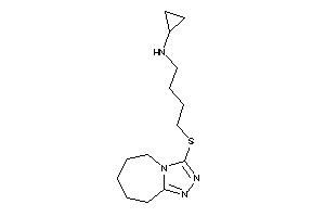 Image of Cyclopropyl-[4-(6,7,8,9-tetrahydro-5H-[1,2,4]triazolo[4,3-a]azepin-3-ylthio)butyl]amine