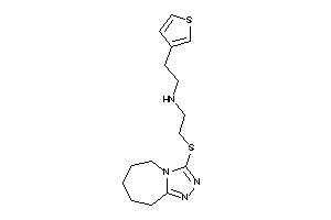 2-(6,7,8,9-tetrahydro-5H-[1,2,4]triazolo[4,3-a]azepin-3-ylthio)ethyl-[2-(3-thienyl)ethyl]amine