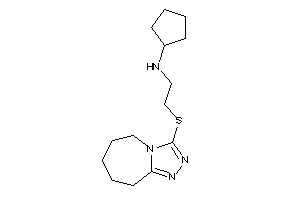 Image of Cyclopentyl-[2-(6,7,8,9-tetrahydro-5H-[1,2,4]triazolo[4,3-a]azepin-3-ylthio)ethyl]amine
