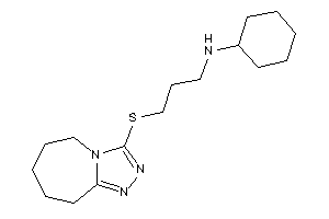 Cyclohexyl-[3-(6,7,8,9-tetrahydro-5H-[1,2,4]triazolo[4,3-a]azepin-3-ylthio)propyl]amine