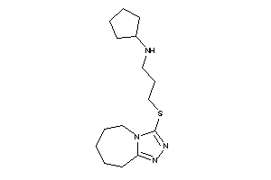 Cyclopentyl-[3-(6,7,8,9-tetrahydro-5H-[1,2,4]triazolo[4,3-a]azepin-3-ylthio)propyl]amine