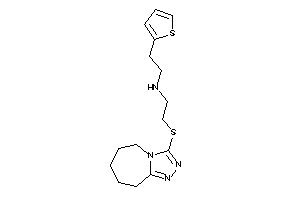 2-(6,7,8,9-tetrahydro-5H-[1,2,4]triazolo[4,3-a]azepin-3-ylthio)ethyl-[2-(2-thienyl)ethyl]amine