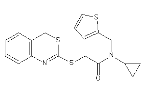 2-(4H-3,1-benzothiazin-2-ylthio)-N-cyclopropyl-N-(2-thenyl)acetamide