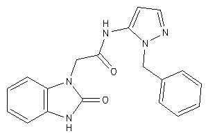 N-(2-benzylpyrazol-3-yl)-2-(2-keto-3H-benzimidazol-1-yl)acetamide