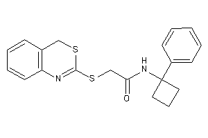 2-(4H-3,1-benzothiazin-2-ylthio)-N-(1-phenylcyclobutyl)acetamide