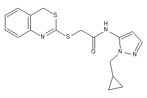 2-(4H-3,1-benzothiazin-2-ylthio)-N-[2-(cyclopropylmethyl)pyrazol-3-yl]acetamide