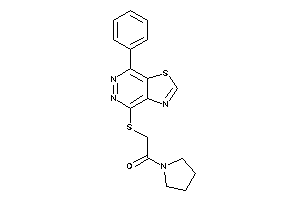 2-[(7-phenylthiazolo[4,5-d]pyridazin-4-yl)thio]-1-pyrrolidino-ethanone