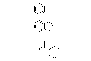 2-[(7-phenylthiazolo[4,5-d]pyridazin-4-yl)thio]-1-piperidino-ethanone