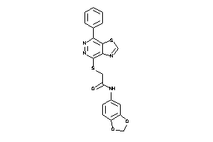 N-(1,3-benzodioxol-5-yl)-2-[(7-phenylthiazolo[4,5-d]pyridazin-4-yl)thio]acetamide