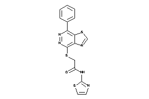 2-[(7-phenylthiazolo[4,5-d]pyridazin-4-yl)thio]-N-thiazol-2-yl-acetamide
