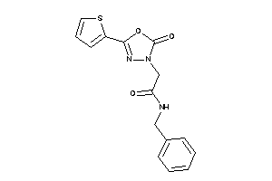 N-benzyl-2-[2-keto-5-(2-thienyl)-1,3,4-oxadiazol-3-yl]acetamide