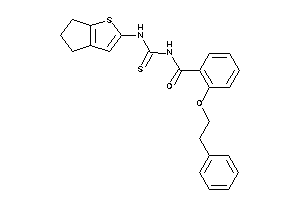 Image of N-(5,6-dihydro-4H-cyclopenta[b]thiophen-2-ylthiocarbamoyl)-2-phenethyloxy-benzamide