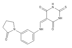 5-[[3-(2-ketopyrrolidino)anilino]methylene]-2-thioxo-hexahydropyrimidine-4,6-quinone