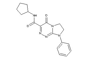 N-cyclopentyl-4-keto-8-phenyl-6,7-dihydroimidazo[2,1-c][1,2,4]triazine-3-carboxamide