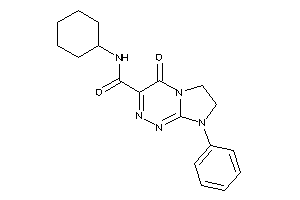 Image of N-cyclohexyl-4-keto-8-phenyl-6,7-dihydroimidazo[2,1-c][1,2,4]triazine-3-carboxamide