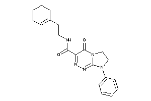Image of N-(2-cyclohexen-1-ylethyl)-4-keto-8-phenyl-6,7-dihydroimidazo[2,1-c][1,2,4]triazine-3-carboxamide