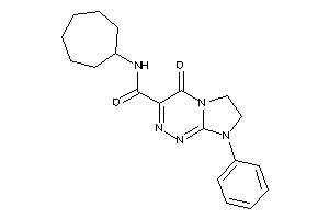 Image of N-cycloheptyl-4-keto-8-phenyl-6,7-dihydroimidazo[2,1-c][1,2,4]triazine-3-carboxamide