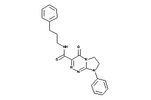 Image of 4-keto-8-phenyl-N-(3-phenylpropyl)-6,7-dihydroimidazo[2,1-c][1,2,4]triazine-3-carboxamide