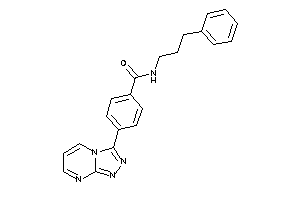 Image of N-(3-phenylpropyl)-4-([1,2,4]triazolo[4,3-a]pyrimidin-3-yl)benzamide