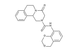 Image of N-(4H-1,3-benzodioxin-8-yl)-4-keto-3,6,7,11b-tetrahydro-1H-pyrazino[2,1-a]isoquinoline-2-carboxamide