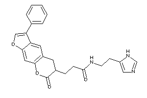 N-[2-(1H-imidazol-5-yl)ethyl]-3-(7-keto-3-phenyl-5,6-dihydrofuro[3,2-g]chromen-6-yl)propionamide