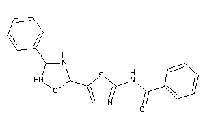 Image of N-[5-(3-phenyl-1,2,4-oxadiazolidin-5-yl)thiazol-2-yl]benzamide