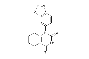 Image of 1-(1,3-benzodioxol-5-yl)-4-thioxo-5,6,7,8-tetrahydroquinazolin-2-one