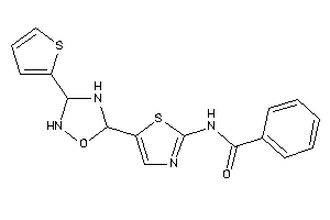 N-[5-[3-(2-thienyl)-1,2,4-oxadiazolidin-5-yl]thiazol-2-yl]benzamide