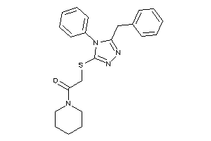 2-[(5-benzyl-4-phenyl-1,2,4-triazol-3-yl)thio]-1-piperidino-ethanone