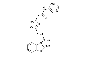 N-phenyl-2-[5-[([1,2,4]triazolo[3,4-b][1,3]benzothiazol-1-ylthio)methyl]-1,2,4-oxadiazol-3-yl]acetamide