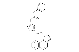N-phenyl-2-[5-[([1,2,4]triazolo[4,3-a]quinolin-1-ylthio)methyl]-1,2,4-oxadiazol-3-yl]acetamide