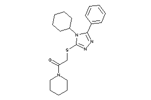 Image of 2-[(4-cyclohexyl-5-phenyl-1,2,4-triazol-3-yl)thio]-1-piperidino-ethanone