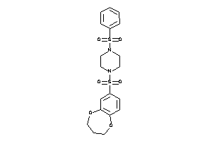 Image of 1-besyl-4-(3,4-dihydro-2H-1,5-benzodioxepin-7-ylsulfonyl)piperazine