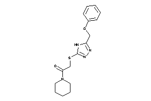 2-[[5-(phenoxymethyl)-4H-1,2,4-triazol-3-yl]thio]-1-piperidino-ethanone