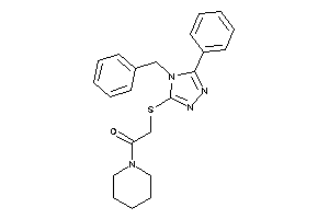 2-[(4-benzyl-5-phenyl-1,2,4-triazol-3-yl)thio]-1-piperidino-ethanone