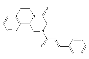 Image of 2-cinnamoyl-3,6,7,11b-tetrahydro-1H-pyrazino[2,1-a]isoquinolin-4-one
