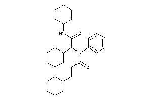 3-cyclohexyl-N-[1-cyclohexyl-2-(cyclohexylamino)-2-keto-ethyl]-N-phenyl-propionamide