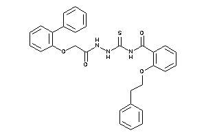 2-phenethyloxy-N-[[[2-(2-phenylphenoxy)acetyl]amino]thiocarbamoyl]benzamide