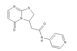2-(5-keto-2,3-dihydrothiazolo[3,2-a]pyrimidin-3-yl)-N-(4-pyridyl)acetamide