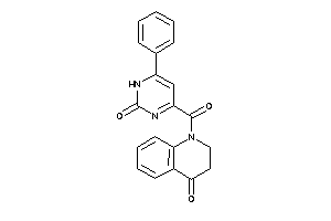 Image of 1-(2-keto-6-phenyl-1H-pyrimidine-4-carbonyl)-2,3-dihydroquinolin-4-one