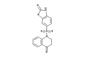 6-[(4-keto-2,3-dihydroquinolin-1-yl)sulfonyl]-3H-1,3-benzoxazol-2-one