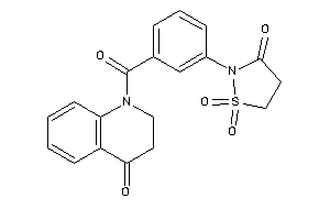 1,1-diketo-2-[3-(4-keto-2,3-dihydroquinoline-1-carbonyl)phenyl]-1,2-thiazolidin-3-one