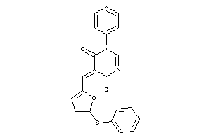 Image of 1-phenyl-5-[[5-(phenylthio)-2-furyl]methylene]pyrimidine-4,6-quinone