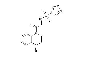 N-[2-keto-2-(4-keto-2,3-dihydroquinolin-1-yl)ethyl]isoxazole-4-sulfonamide