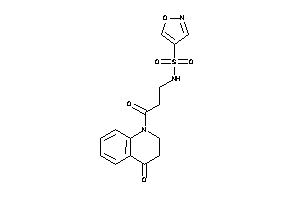 Image of N-[3-keto-3-(4-keto-2,3-dihydroquinolin-1-yl)propyl]isoxazole-4-sulfonamide