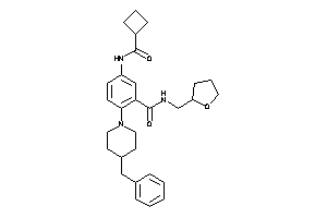 2-(4-benzylpiperidino)-5-(cyclobutanecarbonylamino)-N-(tetrahydrofurfuryl)benzamide