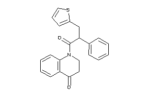 1-[2-phenyl-3-(2-thienyl)propanoyl]-2,3-dihydroquinolin-4-one