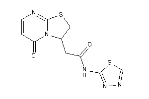 Image of 2-(5-keto-2,3-dihydrothiazolo[3,2-a]pyrimidin-3-yl)-N-(1,3,4-thiadiazol-2-yl)acetamide