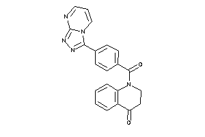 Image of 1-[4-([1,2,4]triazolo[4,3-a]pyrimidin-3-yl)benzoyl]-2,3-dihydroquinolin-4-one