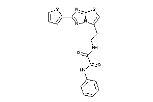 N'-phenyl-N-[2-[2-(2-thienyl)thiazolo[2,3-e][1,2,4]triazol-6-yl]ethyl]oxamide